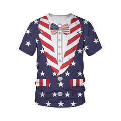 American Flag Tuxedo T Shirt